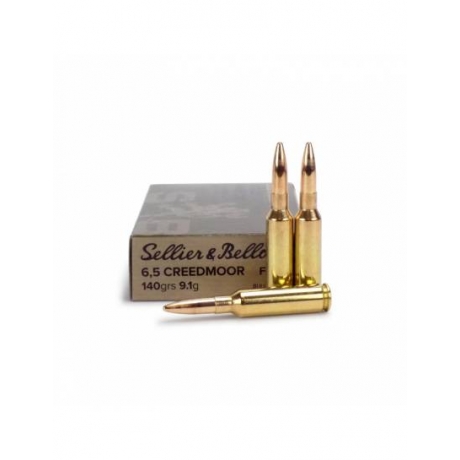 MUNICION SELLIER BELLOT C/6.5 CREEDMOOR FMJ 140 GR.