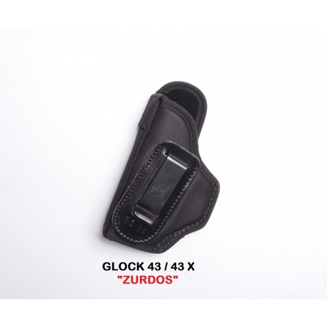 FUNDA FRONT LINE GLOCK 43 IWB "ZURDO" NYLON NN3299L