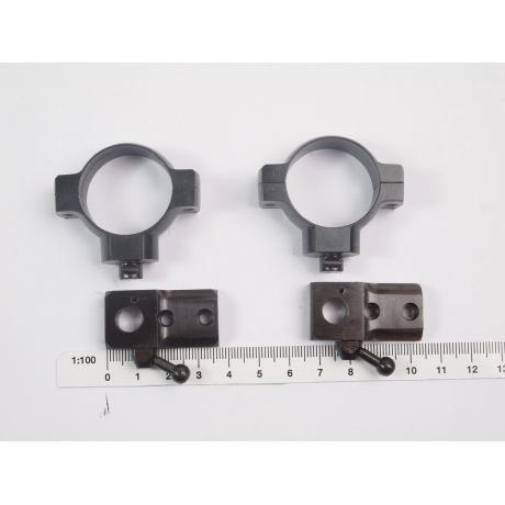 Pack de monturas Shilba (anillas + base) de acero. Altura Media