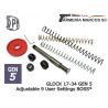 MUELLE DPM SYSTEM GLOCK 17-34 GEN5 MRS-A 9 CONFIGURACIONES 9/40/357