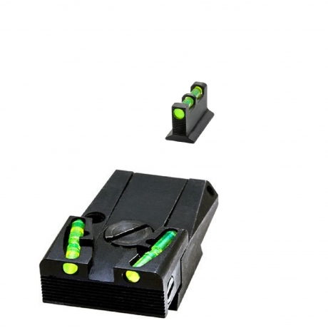 ALZA + PUNTO HIVIZ GLOCK REGULABLE FIBRA OPTICA
