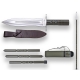 CUCHILLO DE REMATE JOKER JABALÍ, CON BASTÓN EN ALUMINIO (LANZA) Y FUNDA DE CORDURA