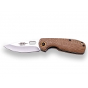 CUCHILLO DEPORTIVO JKR, APERTURA MANUAL, HOJA DE ACERO INOXIDABLE 6,5 CM, MANGO MADERA DE ZEBRANO