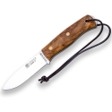 CUCHILLO BUSHCRAFT Y SUPERVIVENCIA JOKER EMBER FLAT MANGO DE NOGAL